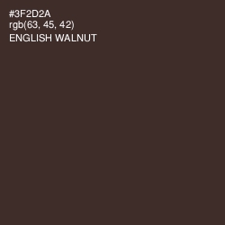 #3F2D2A - English Walnut Color Image